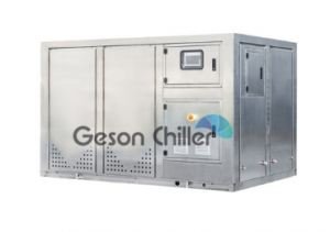 Industrial water chiller for compact process cooling applications