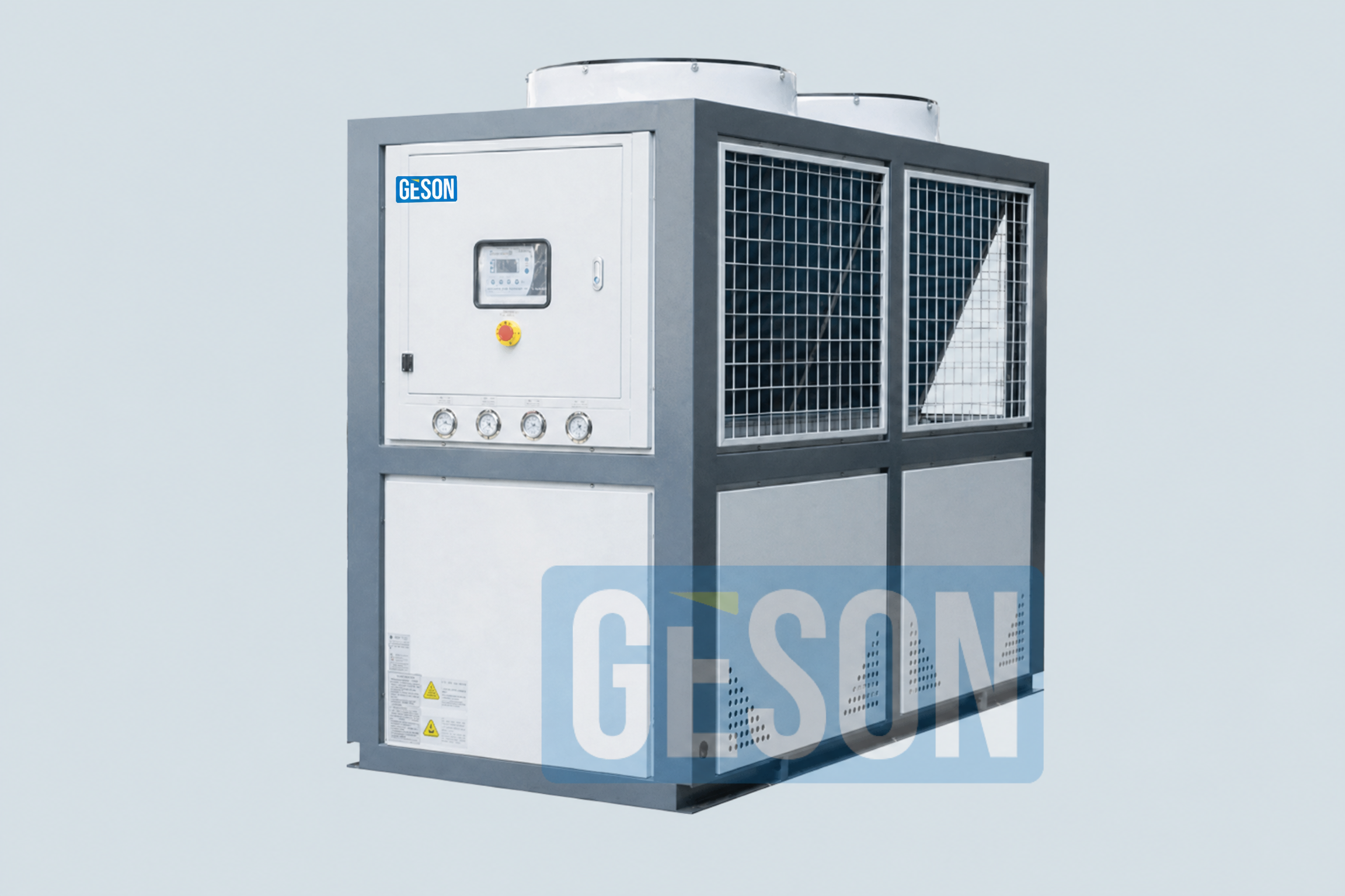 Geson industrial air scroll chiller supplied for the homepage hero